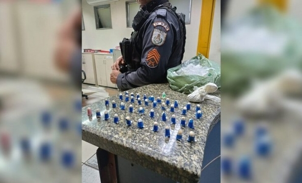 Homem  preso por trfico de drogas em Boa Ventura