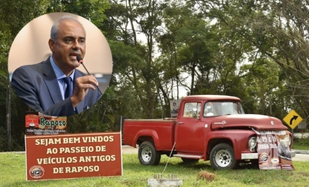 Passeio de carros antigos de Raposo no Calendário Oficial do Rio