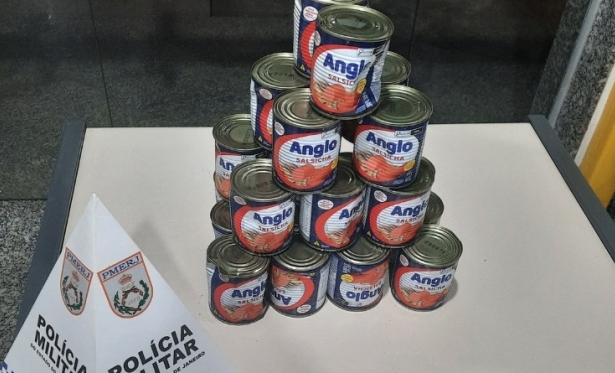 Homem é preso por furto de latas de salsicha em Miracema